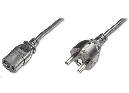 PREMIUMCORD Kabel napájecí 230V/10A, rovná vidlice,  2m