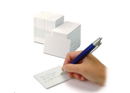 Zebra Premier card, writeable back