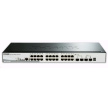 D-Link DGS-1510-28P 28-Port Gigabit Stackable SmartPro PoE Switch, 24x gigabit RJ45, 2x 10G SFP+ port, 2x SFP port