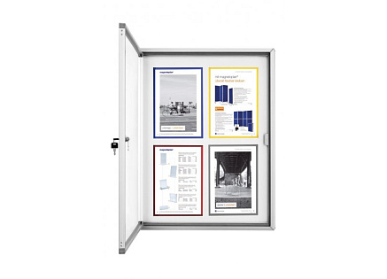 Vitrína magnetická Magnetoplan elegant venkovní 4 x A4 Vitrína magnetická Magnetoplan elegant venkovní 4 x A4