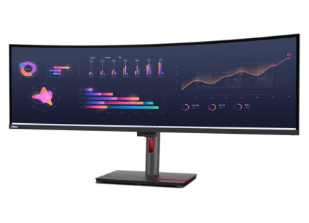 LENOVO LCD P49w-30 - 49”,IPS,matný,16:9,5120x1440,60Hz,4ms/6ms,350cd/m2,2000:1,HDMI,DP,USB-C,ThB,RJ45,USBHub,Pivot,VESA