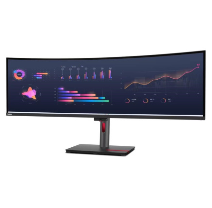 LENOVO LCD P49w-30 - 49”,IPS,matný,16:9,5120x1440,60Hz,4ms/6ms,350cd/m2,2000:1,HDMI,DP,USB-C,ThB,RJ45,USBHub,Pivot,VESA