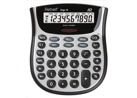 Rebell kalkulačka - stolní - ERGO 10