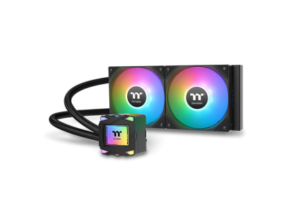 THERMALTAKE Vodní chladič LA240 ARGB, 2x120mm ARGB, LGA1851, AM5, černá