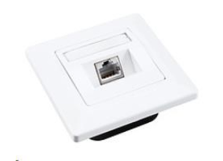 Solarix Zásuvka CAT5E STP 1 x RJ45 pod omítku bílá SX9-1-5E-STP-WH Solarix Zásuvka CAT5E STP 1 x RJ45 pod omítku bílá SX9-1-5E-STP-WH