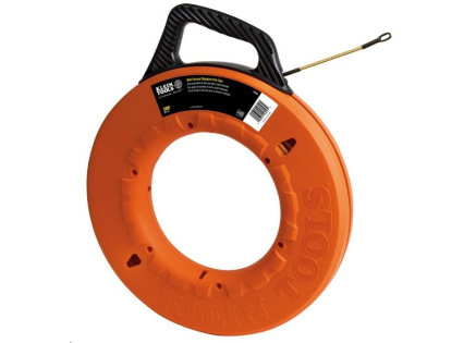 KLEIN TOOLS - protahovací pero zakončené ocelovou spirálou, sklolaminátové jádro, délka 30m, průměr 4.8mm KLEIN TOOLS - protahovací pero zakončené ocelovou spirálou, sklolaminátové jádro, délka 30m, průměr 4.8mm