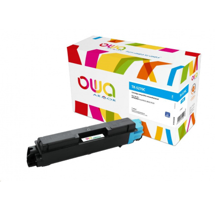 ARMOR toner pro Kyocera ECOSYS M6230, M6630, P6230 (TK5270C), modrá/cyan, 6000 str ARMOR toner pro Kyocera ECOSYS M6230, M6630, P6230 (TK5270C), modrá/cyan, 6000 str