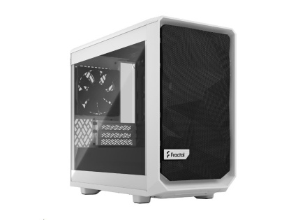 FRACTAL DESIGN skříň Meshify 2 Nano White TG Clear Tint, USB 3.1 Type-C, 2x USB 3.0, bez zdroje, miniITX