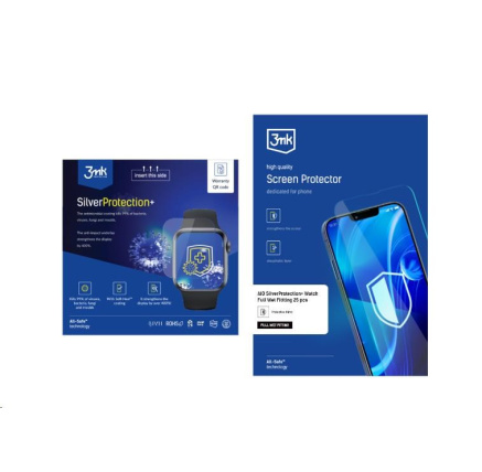 3mk All-Safe - AIO fólie SilverProtection+ Full Wet Fitting Watch, 5 ks 3mk All-Safe - AIO fólie SilverProtection+ Full Wet Fitting Watch, 5 ks