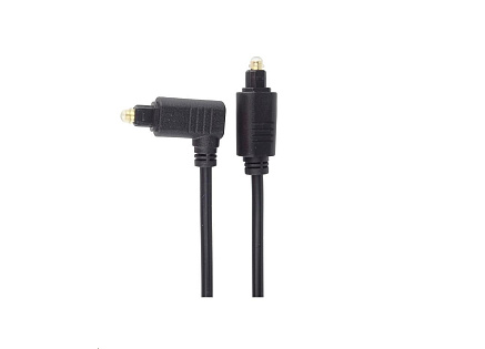 PremiumCord Kabel Toslink - Toslink 90°, tloušťka kabelu:4.0mm, délka 2m