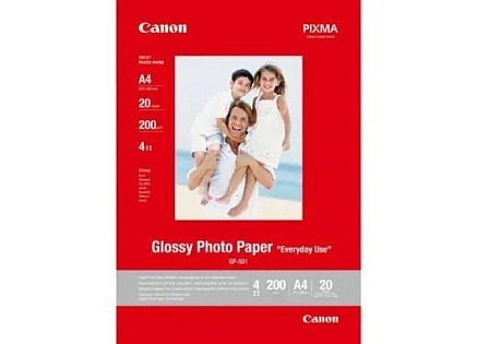Canon GP-501 - photo glossy, Lesklý - bílá - A4 210gm (210 x 297 mm) 20 listy fotograficky papír Canon GP-501 - photo glossy, Lesklý - bílá - A4 210gm (210 x 297 mm) 20 listy fotograficky papír