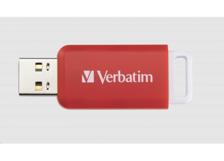 VERBATIM Flash Disk 16GB DataBar USB 2.0 Drive, červená