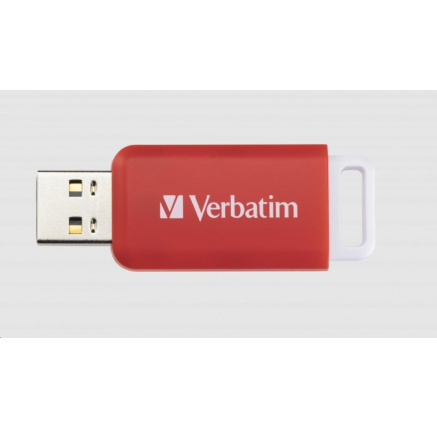 VERBATIM Flash Disk 16GB DataBar USB 2.0 Drive, červená VERBATIM Flash Disk 16GB DataBar USB 2.0 Drive, červená