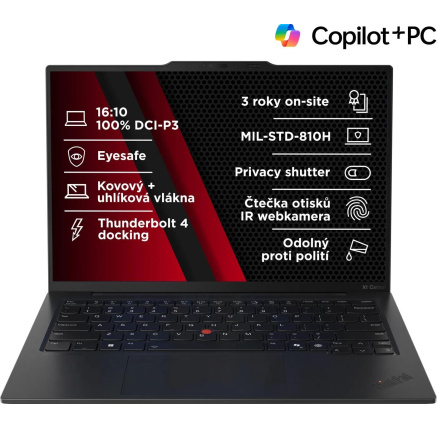LENOVO NTB Thinkpad X1 Carbon G13 - Ultra7 258V,14" 2.8K OLED,32GB,2TBSSD,5G,IRcam,W11P