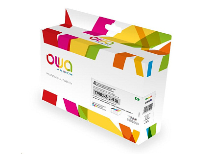 OWA Armor cartridge pro EPSON PACK 4 REMAN. T79XL BCMY, 45.5ml/3x19.5ml/2690p/3x2000p, T7901/T7902/T7903/T7904,CMYK OWA Armor cartridge pro EPSON PACK 4 REMAN. T79XL BCMY, 45.5ml/3x19.5ml/2690p/3x2000p, T7901/T7902/T7903/T7904,CMYK
