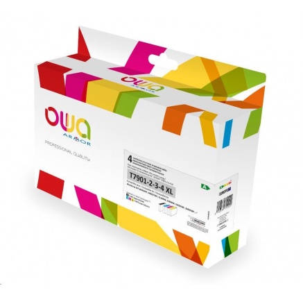 OWA Armor cartridge pro EPSON PACK 4 REMAN. T79XL BCMY, 45.5ml/3x19.5ml/2690p/3x2000p, T7901/T7902/T7903/T7904,CMYK OWA Armor cartridge pro EPSON PACK 4 REMAN. T79XL BCMY, 45.5ml/3x19.5ml/2690p/3x2000p, T7901/T7902/T7903/T7904,CMYK