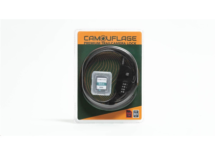 Camouflage zámek proti krádeži + 64GB SD
