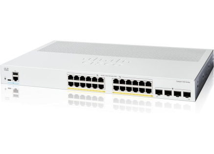 Cisco Catalyst switch C1200-24P-4G (24xGbE,4xSFP,24xPoE+,195W,fanless)