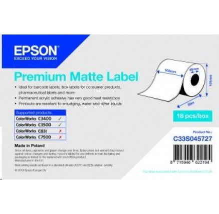 Epson label roll, normal paper Epson label roll, normal paper