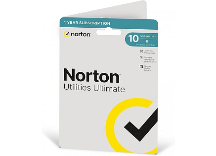 NORTON UTILITIES ULTIMATE WL CZ 1 uživatel  10 zařízení 1 rok ESD