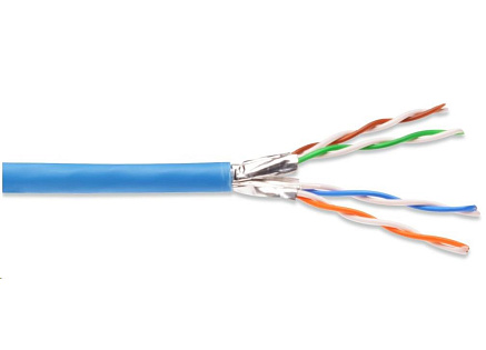 PREMIUMCORD CAT6A U-FTP Kabel 4x2,drát AWG23,čistá měď 305m LSOH