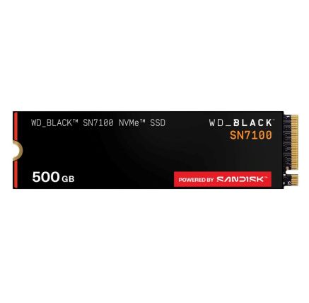 WD BLACK SSD NVMe 500GB PCIe SN7100 Powered by SanDisk, Gen4, (R:6800, W:5800MB/s) WD BLACK SSD NVMe 500GB PCIe SN7100 Powered by SanDisk, Gen4, (R:6800, W:5800MB/s)