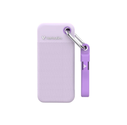 VERBATIM externí SSD 2TB Pocket SSD, USB-C, Fialová VERBATIM externí SSD 2TB Pocket SSD, USB-C, Fialová