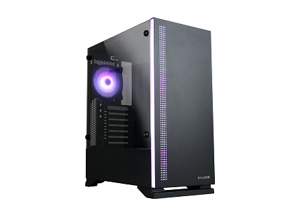 ZALMAN skříň S5 Black,  ATX bez zdroje , RGB