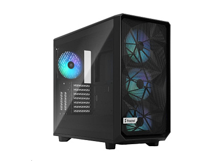 FRACTAL DESIGN skříň Meshify 2 RGB Black TG Light Tint, USB 3.1 Type-C, 2x USB 3.0, bez zdroje, E-ATX