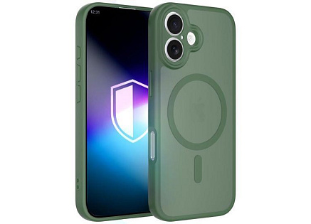 3mk ochranný kryt Misty MagCase Green pro Apple iPhone 16 3mk ochranný kryt Misty MagCase Green pro Apple iPhone 16