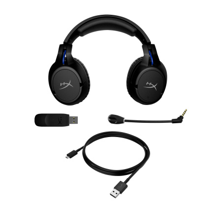 HyperX Cloud Flight - Wireless Gaming Headset (Black-Blue) - PS5-PS4 (HHSF1-GA-BK/G) - Sluchátka pro herní konsole