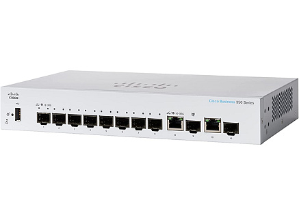 Cisco switch CBS350-8S-E-2G-EU (8xSFP, 2xGbE/SFP combo,fanless) - REFRESH