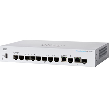 Cisco switch CBS350-8S-E-2G-EU (8xSFP, 2xGbE/SFP combo,fanless) - REFRESH