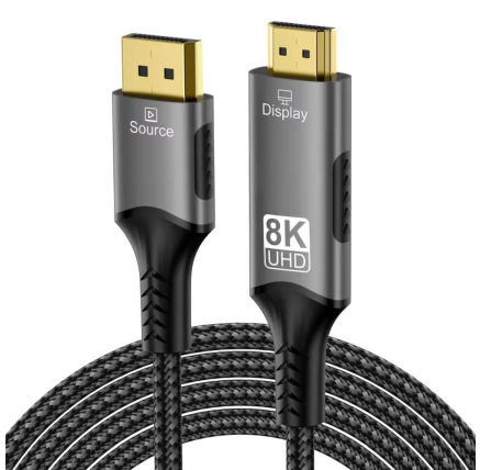 PremiumCord DisplayPort 1.4 na HDMI2.1 kabel pro rozlišení 8K@60Hz,4K@144Hz, 2m PremiumCord DisplayPort 1.4 na HDMI2.1 kabel pro rozlišení 8K@60Hz,4K@144Hz, 2m