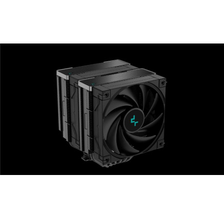 DEEPCOOL CPU Chladič AK620 ZERO DARK, 2x120mm, LGA1851, AM5, černá
