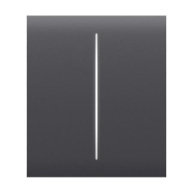 Ajax  CenterButton (2-gang) - Středové dvou tlačítko, grafitová