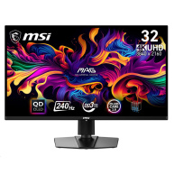 MSI LCD MAG 321UPX QD-OLED, 31,5" 3840x2160, 240Hz, 0,03ms, USB, DP, HDMI, Audio, VESA, Black