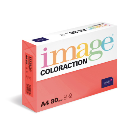 Antalis Papír Image Coloraction Chile - jahodově červená (CO44) A4 (80g/100ks)
