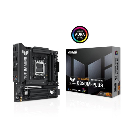 ASUS MB Sc AM5 TUF GAMING B850M-PLUS, AMD B850, 4xDDR5, 1xDP, 1xHDMI, mATX