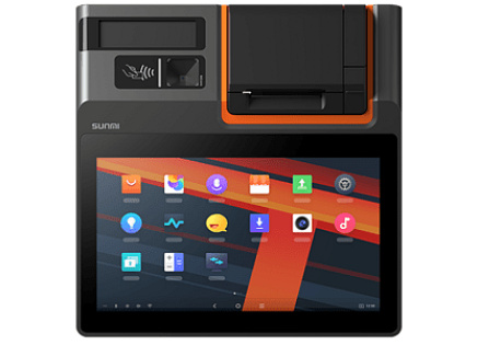 SUNMI T2 MINI, 29,5cm (11,6''), Full HD, CD, Scanner (2D), USB, RS232, BT, Ethernet, Wi-Fi, 4G, Android