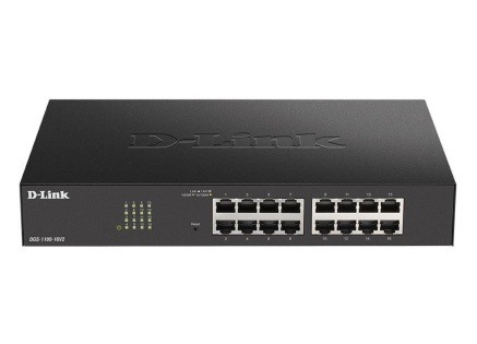 D-Link DGS-1100-16V2 16-Port Gigabit Smart Managed Switch, fanless
