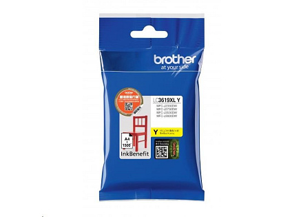 BROTHER INK LC-3619XLY žlutý, yellow - 1300stran, J2330, J3530, J3930