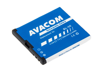 AVACOM baterie do mobilu pro Nokia C7-00 Li-Ion 3,7V 1200mAh  (náhrada BL-5K)