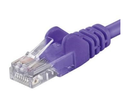 PremiumCord Patch kabel UTP RJ45-RJ45 CAT6 1m fialová