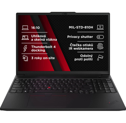LENOVO NTB ThinkPad/Workstation P16s G3 - Ultra7 155H,16" WUXGA,32GB,1TBSSD,RTX 500 Ada 4GB,LTE,IRcam,W11P