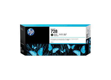 HP 728 300-ml Matte Black DesignJet Ink Cartridge HP 728 300-ml Matte Black DesignJet Ink Cartridge