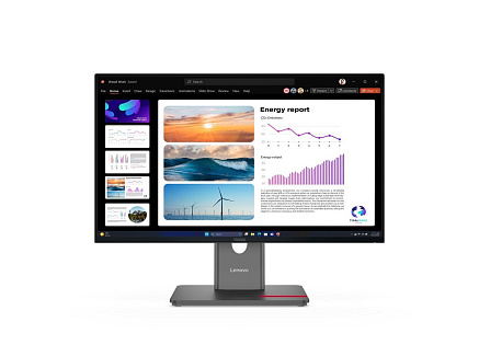 LENOVO LCD P24Q-40 - 23.8",IPS,16:9,2560x1440,120Hz,300cd/m2,1500:1,4ms(GtG),HDMI,DP,DPout,DC,USB Hub,Pivot