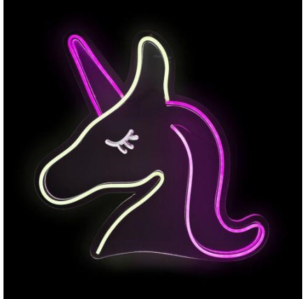2Kids Toys LED NEON LIGHT lampička Jednorožec růžovobílý 2Kids Toys LED NEON LIGHT lampička Jednorožec růžovobílý