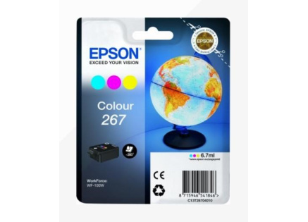 EPSON ink bar Singlepack "Globus" Colour 267 ink cartridge-pro WF-100 (6,7 ml)