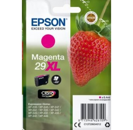 EPSON ink bar Singlepack "Jahoda" Magenta 29XL Claria Home Ink EPSON ink bar Singlepack "Jahoda" Magenta 29XL Claria Home Ink